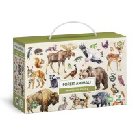 Дитячий пазл Монтессорі "Лісові тварини" DoDo Toys 300629, 200 елементів