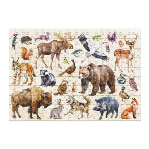 Дитячий пазл Монтессорі "Лісові тварини" DoDo Toys 300629, 200 елементів