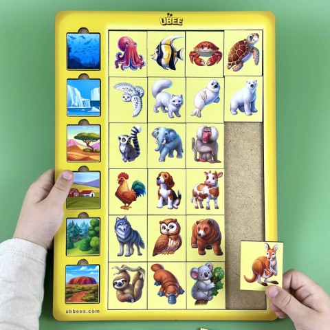 Дерев'яний дитячий сортер "Асоціації тварини" (ПСД300) PSD300