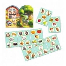 Дерев'яна настільна гра "Дикі та свійські тварини" Ubumblebees (ПСФ021) PSF021 сортер-комодик