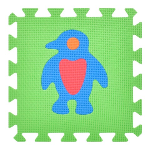 Дитячий килимок Мозаїка "Тварини" M 0376-1, 10 деталей, EVA, 30х30 см