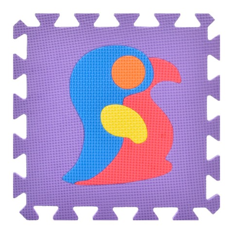 Дитячий килимок Мозаїка "Тварини" M 0376-1, 10 деталей, EVA, 30х30 см