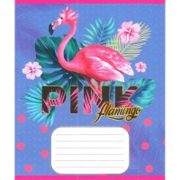 Зошит учнівський "Рожевий фламінго" 012-500059K-2 в клітинку, 12 аркушів (959050)