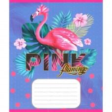 Зошит учнівський "Рожевий фламінго" 012-500059K-2 в клітинку, 12 аркушів (959050)