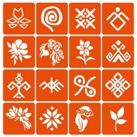 Набір трафаретів для біо-тату "Мавка" Mavka_simple-16