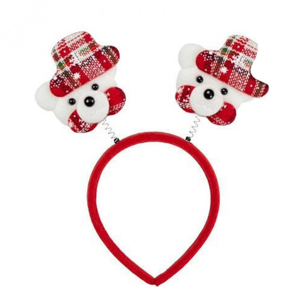 Обідок новорічний "Ведмідь" 2505-SP-4 розмір 22,5 см