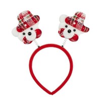 Обідок новорічний "Ведмідь" 2505-SP-4 розмір 22,5 см