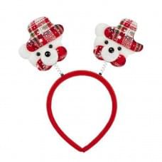 Обідок новорічний "Ведмідь" 2505-SP-4 розмір 22,5 см