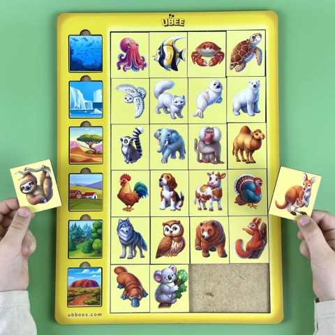 Дерев'яний дитячий сортер "Асоціації тварини" (ПСД300) PSD300