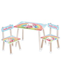 Дитячий столик M 501-34 стільниця 60 х 40 см, 2 стільчики