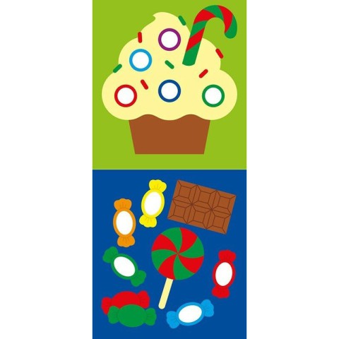 Мозаїка з наліпок для малюків "Ялинка" 166067, 8 сторінок