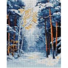 Алмазна мозаїка "Зимовий пейзаж" Brushme DBS1270, 40х50 см
