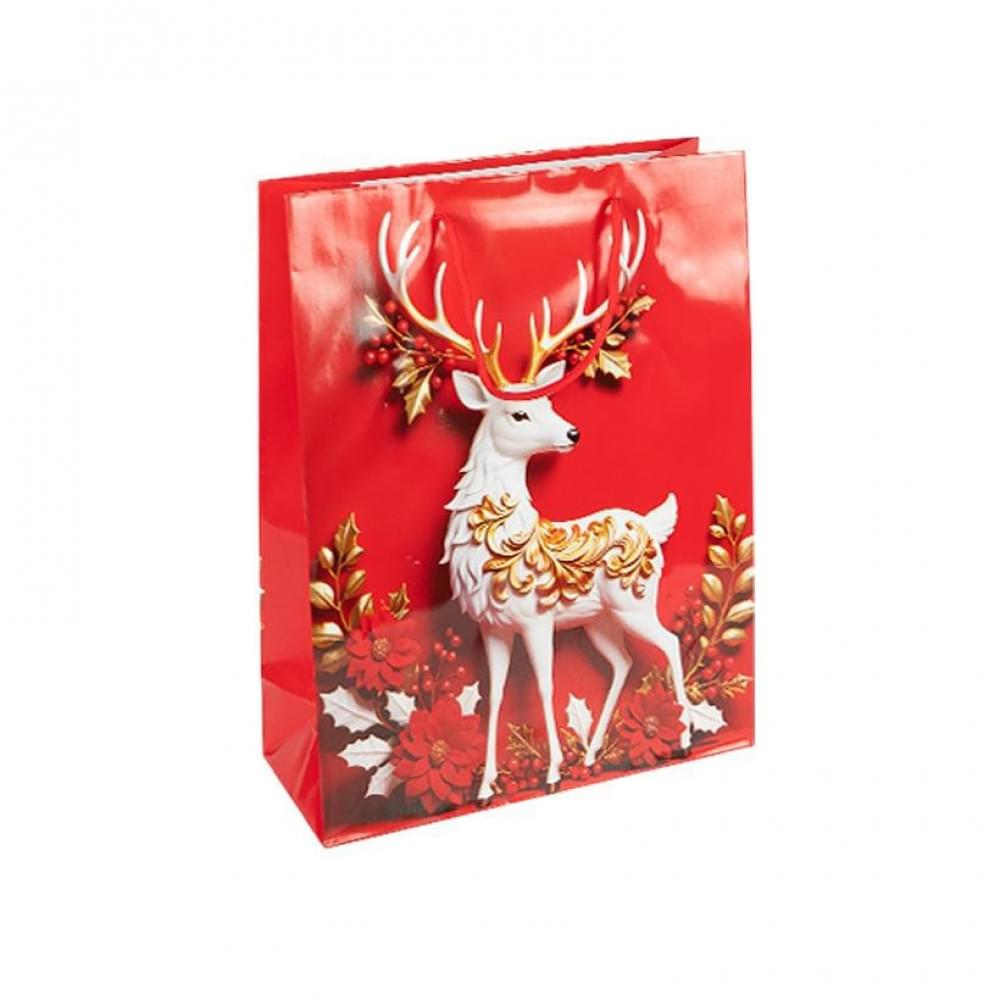 Пакет подарунковий "Новий Рік" 2578-2 розмір 18х21,5х8 см