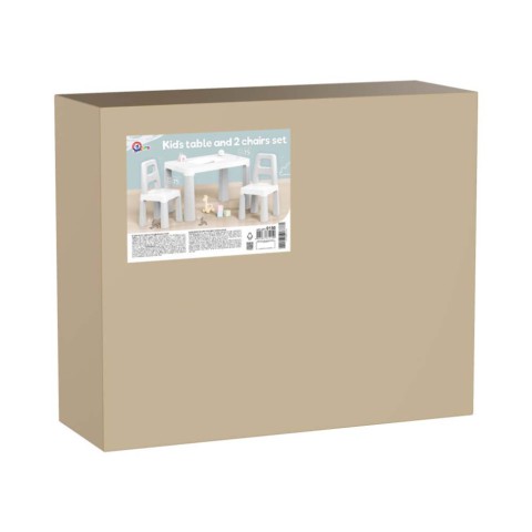 Дитячий стіл з двома стільцями ТехноК 0150TXK світло-сірий