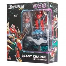 Дитячий ігровий набір S5 L1 ХЕЛШТОРМ Screechers Wild! EU686112 запускач-бластер, машинка-трансформер