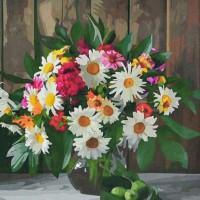 Алмазна мозаїка "Сонячний букет" HEE13829 30х30 см