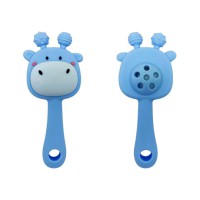 Силіконовий прорізувач-брязкальце "Жираф" MGZ-0428(Blue)