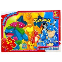 Дитячий пазл "Покемони" PM02 постер, 35 елементів