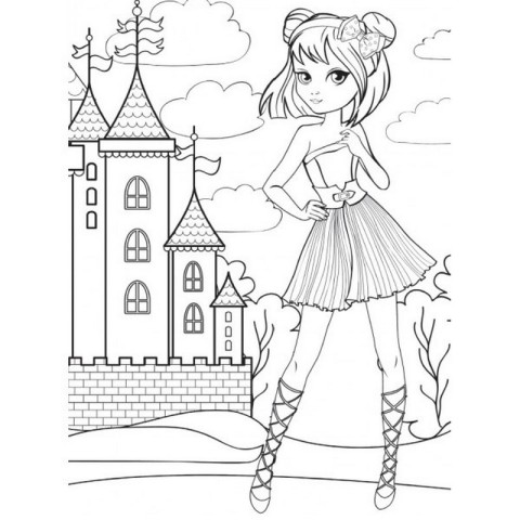 Дитяча розмальовка "Для справжніх дівчат" RIO3022001, 100 наліпок