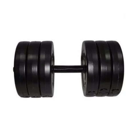 Гантель складальна композитна в пластиковій оболонці Rock pro 15,5 кг NE-PL-G-015