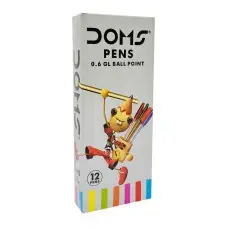 Набір кулькових ручок "Смуги" 3411 синій, 12 штук, 0,6 мм