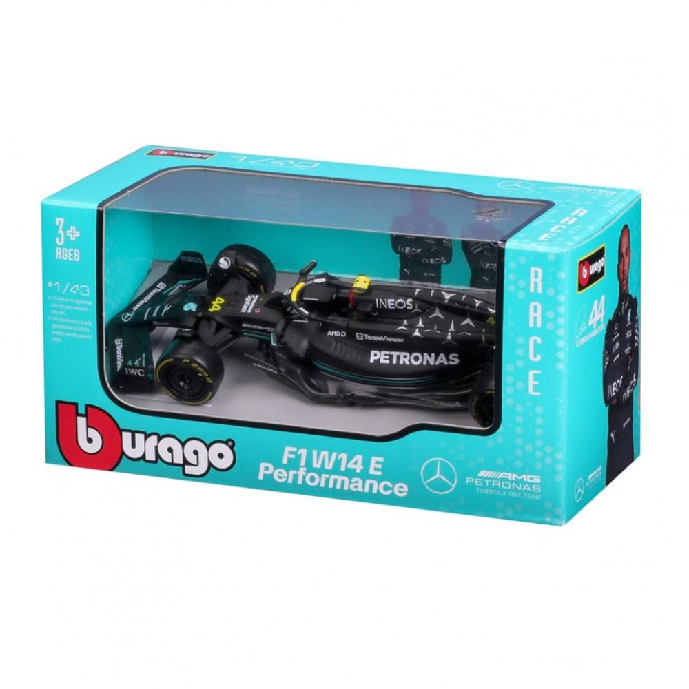Колекційна автомодель "Mercedes-AMG F1 W14 E Performance (2023)" Bburago 18-38080, 1:43 масштаб