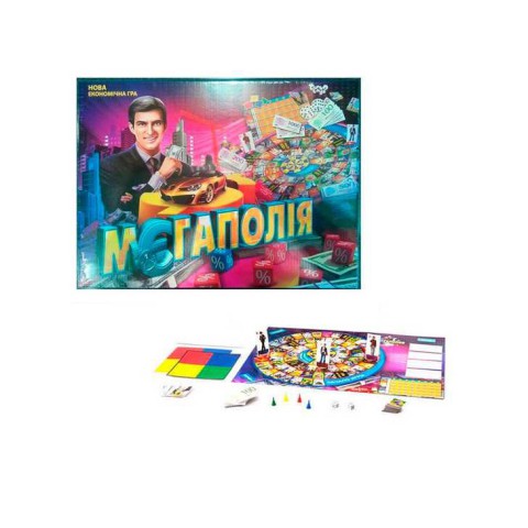 Настільна економічна гра "Мегаполія" DTG6U українська мова, від 2 до 4 гравців