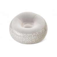 Надувне крісло BW 75052 велюрове Сірий