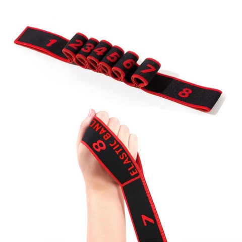 Еспандер гумова-стрічка Elastiband BJOY NE-ELASTI-2R, червоно-чорна