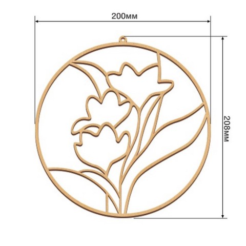 Набір для вітражного живопису за номерами "Весняні Квіти" FDSGK-06