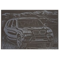 Гравюра А5 "Джип-1" ГрА5с-32 економ варіант у пакеті 21 х 14,8 см