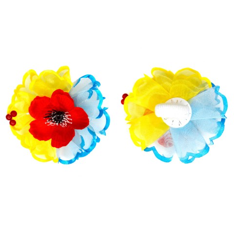 Дитяча резинка для волосся "Маки" 0108-383