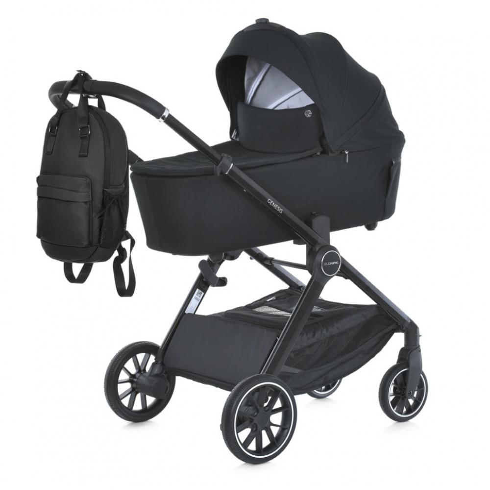 Коляска дитяча універсальна 2 в 1 GENESIS ME 1126 Jet Black