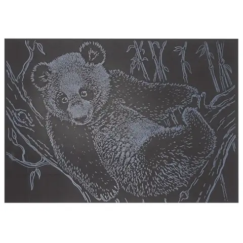 Гравюра А5 "Панда" ГрА5с-21 економ-варіант у пакеті 21 х 14,8 см