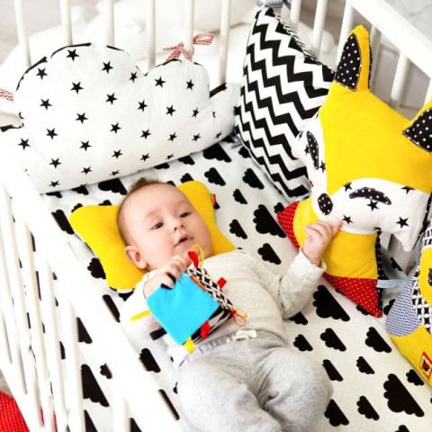 Підвіска-бортик для ліжечка "Совушка B&W" МС 110512-04