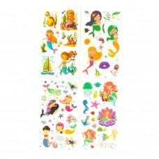 Набір дитячих тимчасових тату «Русалки» tattoo-kids-mini-set-mermaids