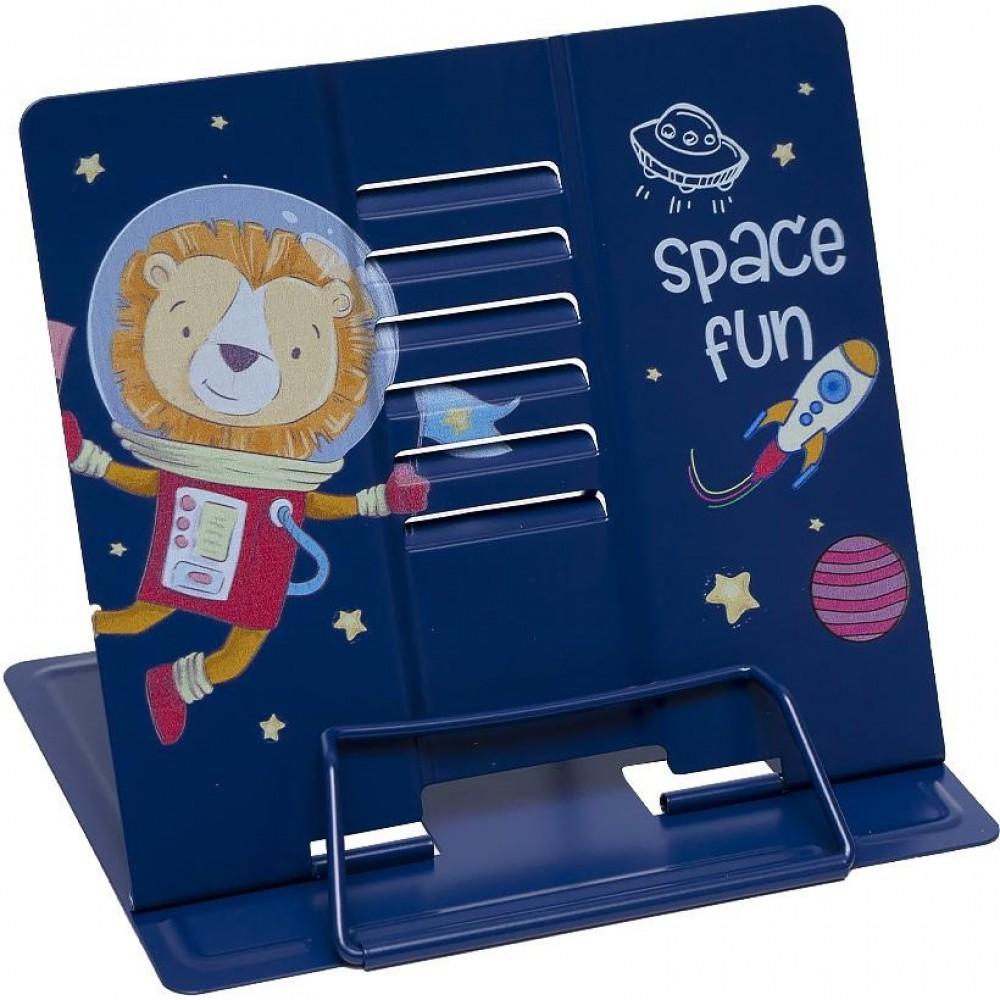 Підставка для книг "Space Fun" LTS-8207(Dark-Blue) металева
