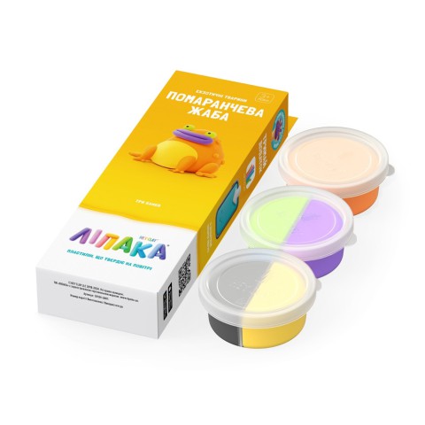 Набір самозатвердіючого пластиліну Екзотичні тварини Жаба ЛІПАКА 30124-UA01