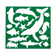 Трафарет дитячий "Морські мешканці" AS-0255, К-9067м