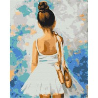 Картина за номерами "Мадемуазель з пуантами" BS28358 Brushme 40х50 см