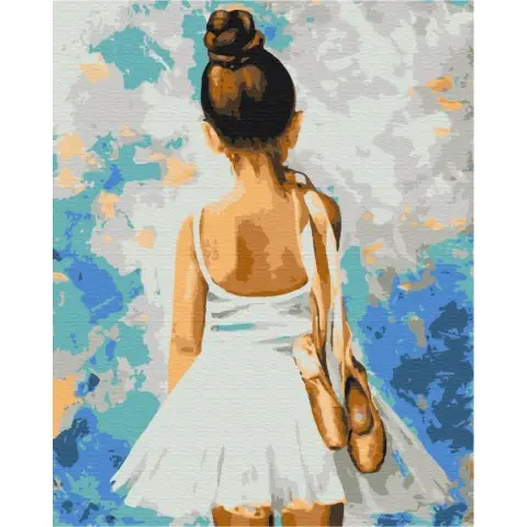 Картина за номерами "Мадемуазель з пуантами" BS28358 Brushme 40х50 см