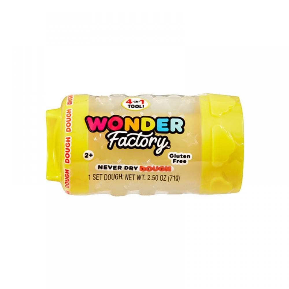 Незастигаюча маса для ліплення в баночці 595120, 5x5x8 см Жовтий