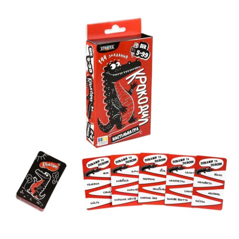 Настільна гра "Крокодил" 30686 інструкція 36 карток