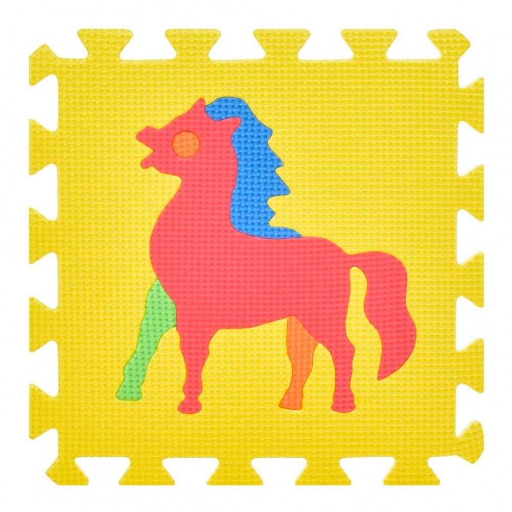 Дитячий килимок Мозаїка "Тварини" M 0376-1, 10 деталей, EVA, 30х30 см
