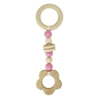 Гризунок дерев'яний MGZ-0410(Pink) Квітка