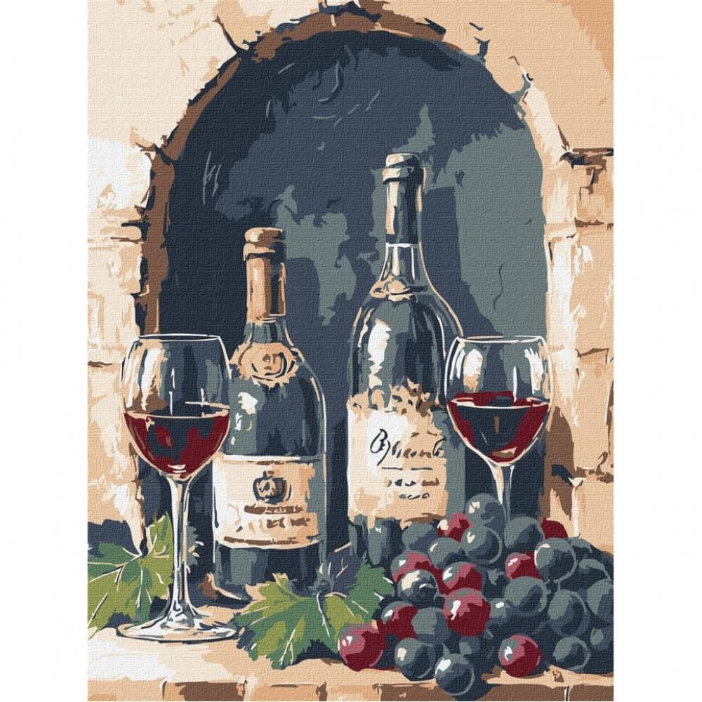 Картина за номерами "Гармонія вина" ©art_selena_ua KHO5730, 30х40 см