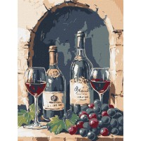Картина за номерами "Гармонія вина" ©art_selena_ua KHO5730, 30х40 см