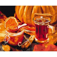 Картина за номерами "Осінній чай" BS52636, 40х50 см