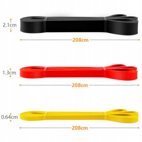 Гумові петлі для тренувань "Pro Loop Bands" NE-SET-451 3шт