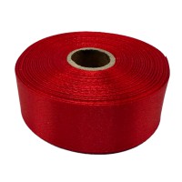 Атласна стрічка для рукоділля АБ-337, 2,5 см x 23 м, рубіновий